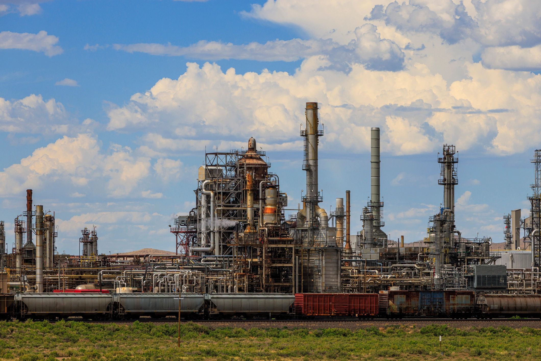 Industrial processing plant representing chemical exports